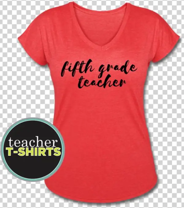 Fifth Grade Teacher Shirt - Australian Shepherd Heartbeat Dogs Pets Women's Tri-blend