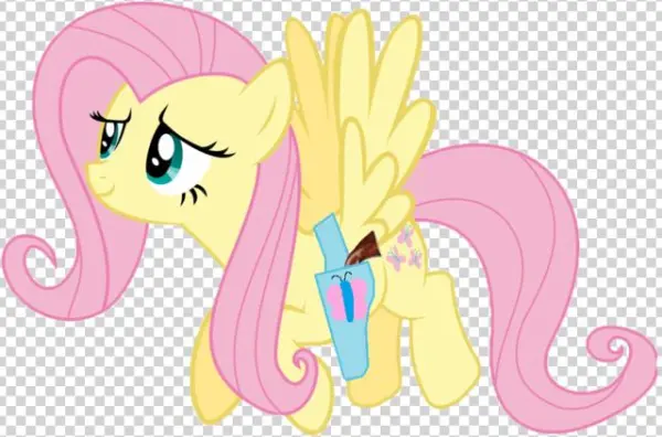 Fluttershy With - Cartoon