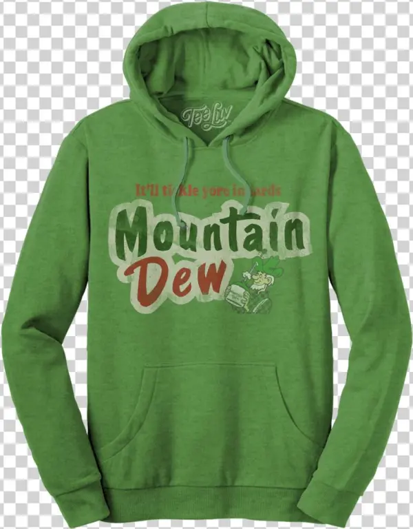 It'll Tickle Your Innards Mt Dew Hoodie - Tee Luv 19781-sm Mountain Dew Itll Tickle Yore Innards