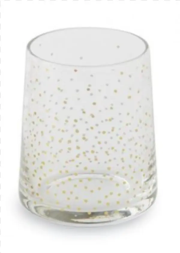 Mud Pie Double Mini Polka Dots 16 Oz. Old Fashioned