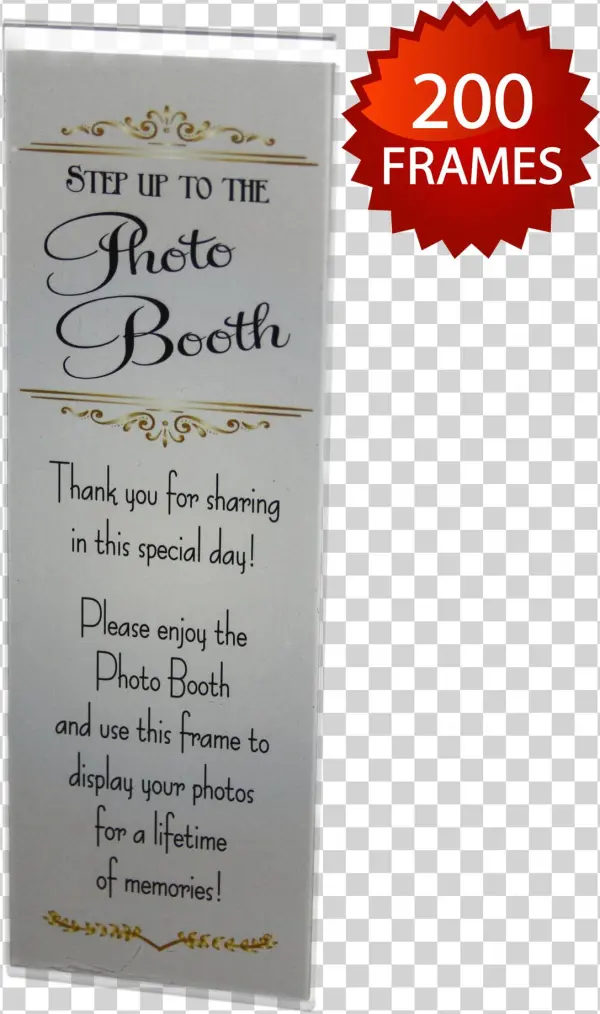 Alternative Views - - 150 Acrylic Magnetic Photo Booth Frames For 2" X 6"