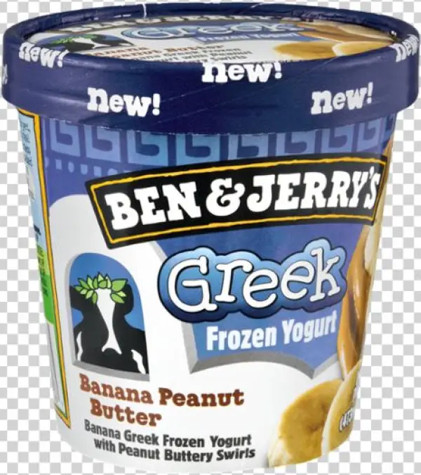 Ben And Jerrys Frozen Yogurt, Greek, Banana Peanut