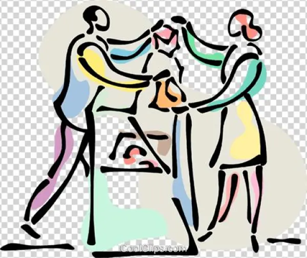 Consumers Royalty Free Vector Clip Art Illustration - Clip Art