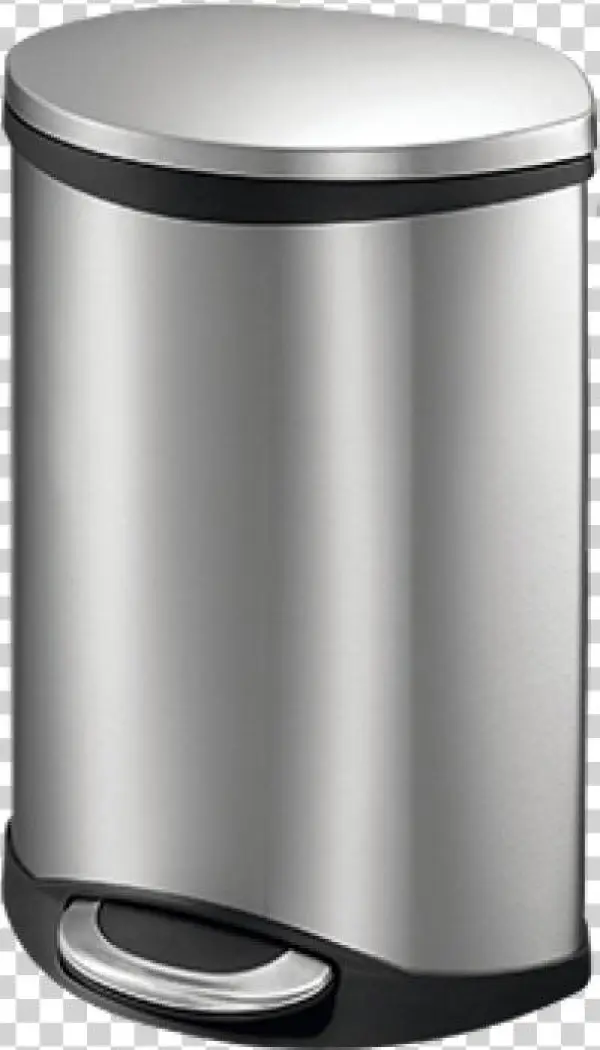 Eko Hands-free Shell Step-on Stainless Steel Trash