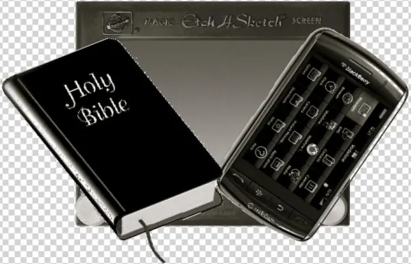 Etch A Sketch, A Bible Or A Blackberry