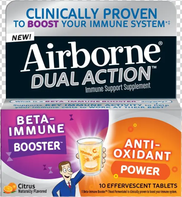 From The Manufacturer - Airborne Dual Action Beta Immune Booster & Anti-oxidant