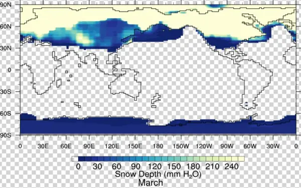 Glacial Snowdepth Surface 03 Dl - Map