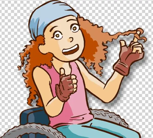 Imagen De Gayle Sentada Afuera - Cartoon