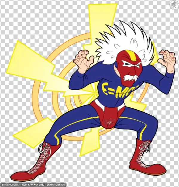 Luchador Einstein - T-shirt
