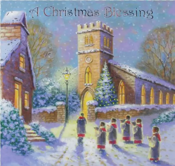 12 Foiled Cards Religious 2 Assorted Designs - Vark