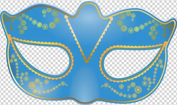 Blue Mask Png Transparent Clip Art Image
