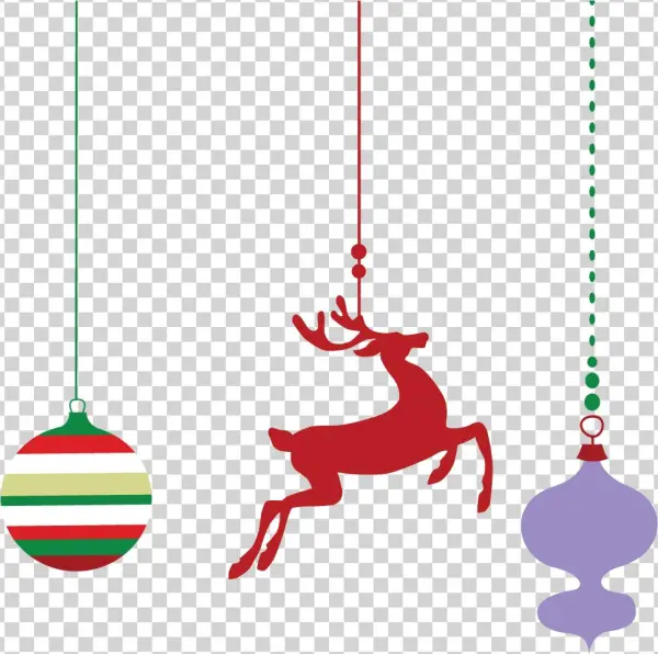 Happy Holidays Reindeer Holly Rustic Bark Look Wood
