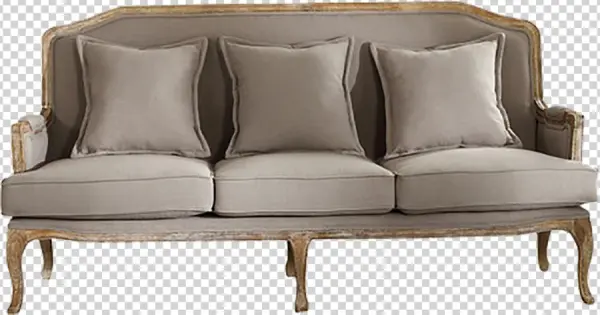 Louis Beige Linen Sofa