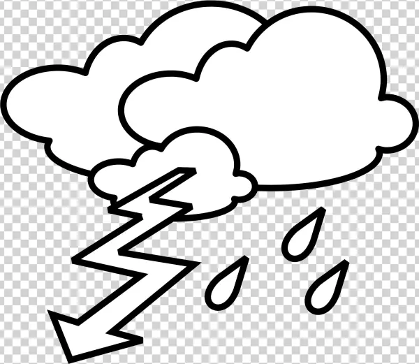 This Free Icons Png Design Of Stormy Outline