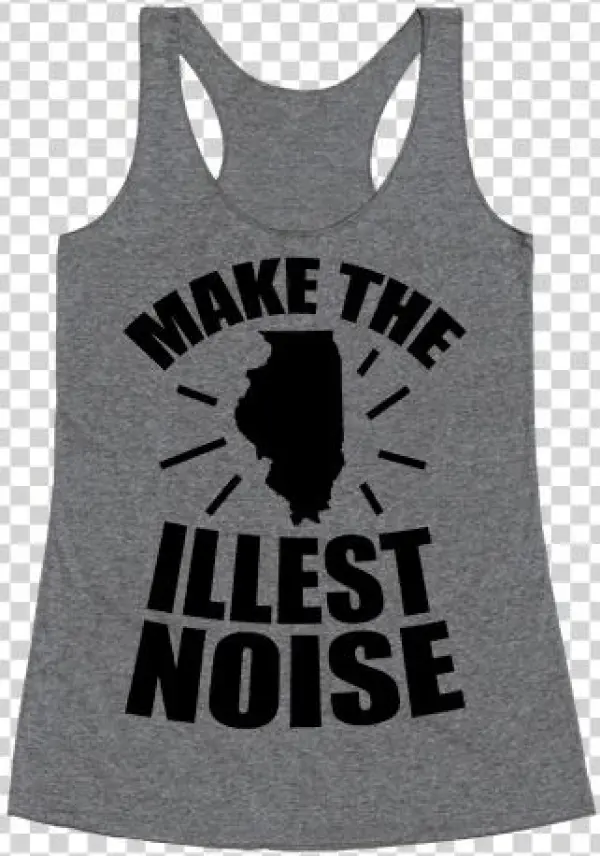 We Make The Illest Noise Racerback Tank Top - Funny Workout Racerback Tank Top Top - My Yoga Pants