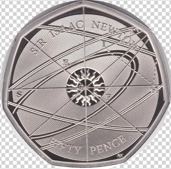 2017 Fifty Pence Proof 50p Isaac Newton