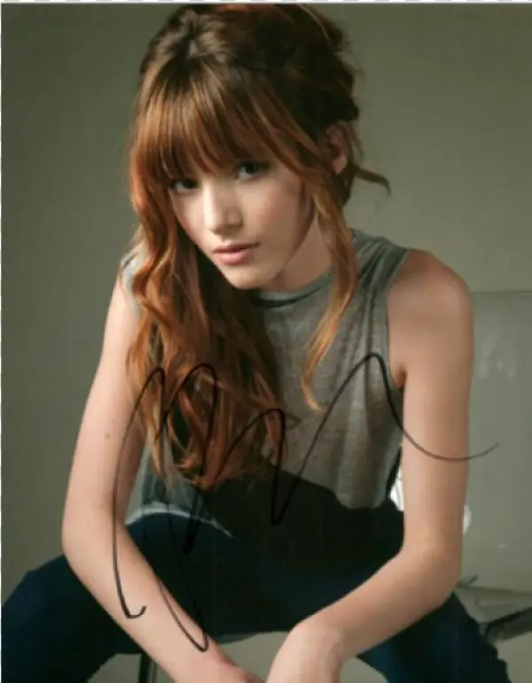 Bella Thorne Signed 8x10 Photo Coa Picture Blended