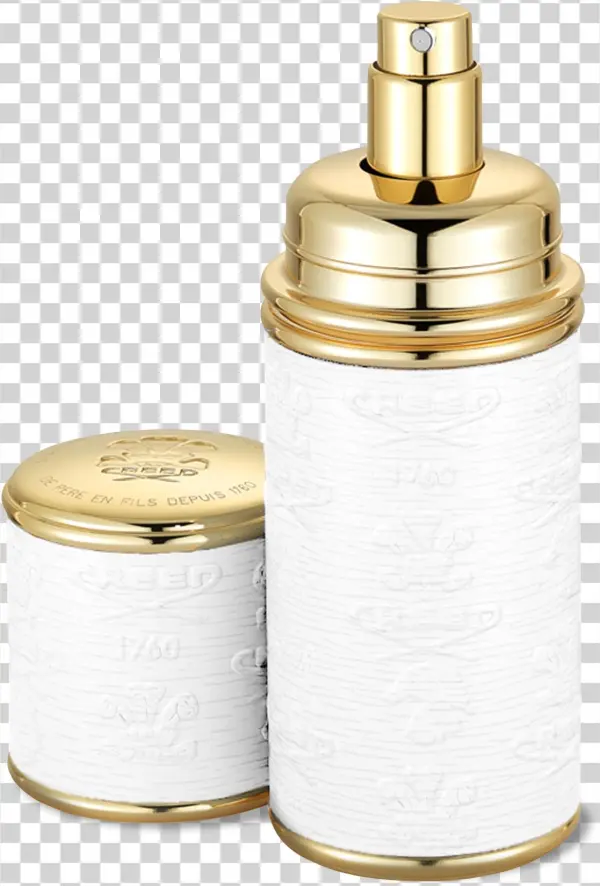 Creed Logo Etched Leather Atomizer, Gold/blue - 1.7