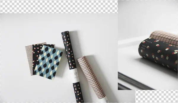 Edith Wrapping Paper, Dots, Orange - Pärlebo