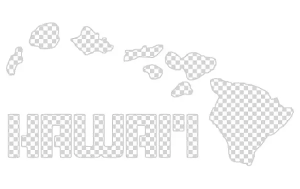 Maui, Hawaii - Home State - Grey On White (9x12 Art
