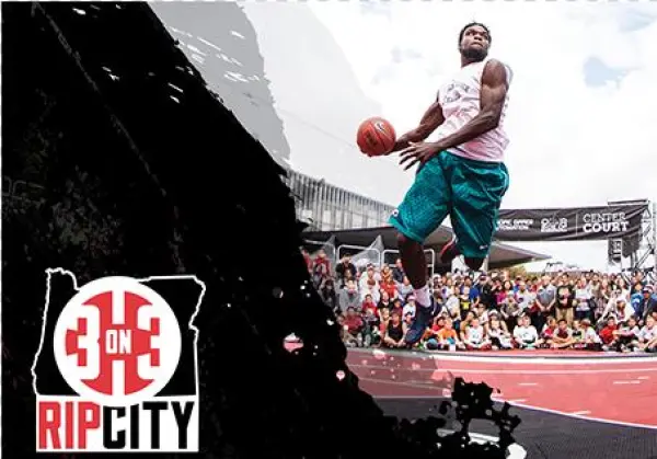 3 On 3 Basketball / Rip City Mens Gray Cotton Poly