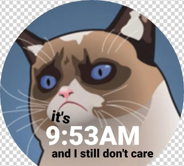 And I Still Don't Care Watch Face Preview
