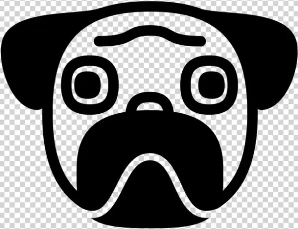 Black Pug Png