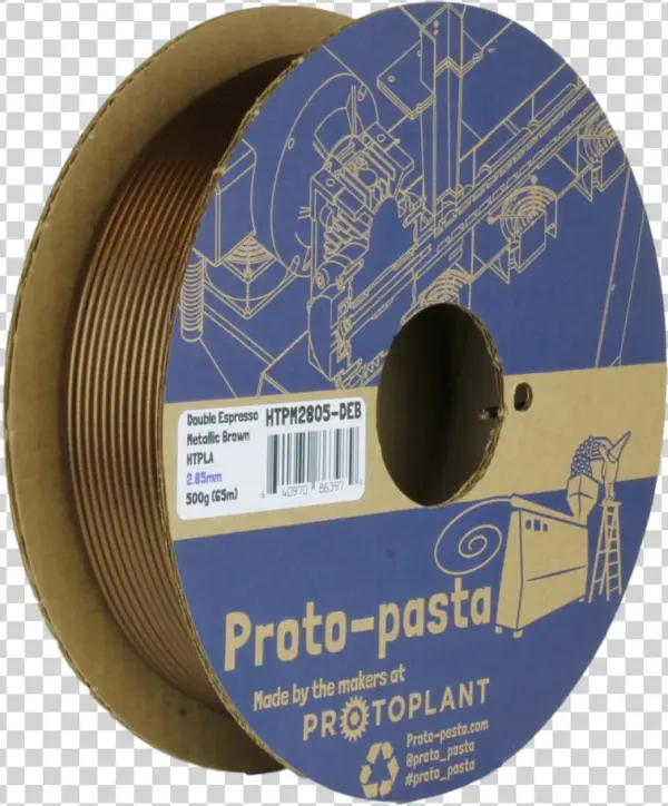 "double Espresso" Metallic Brown Htpla Protoplant, - Proto-pasta Htp21705-ice High Temperature Spool , Pla