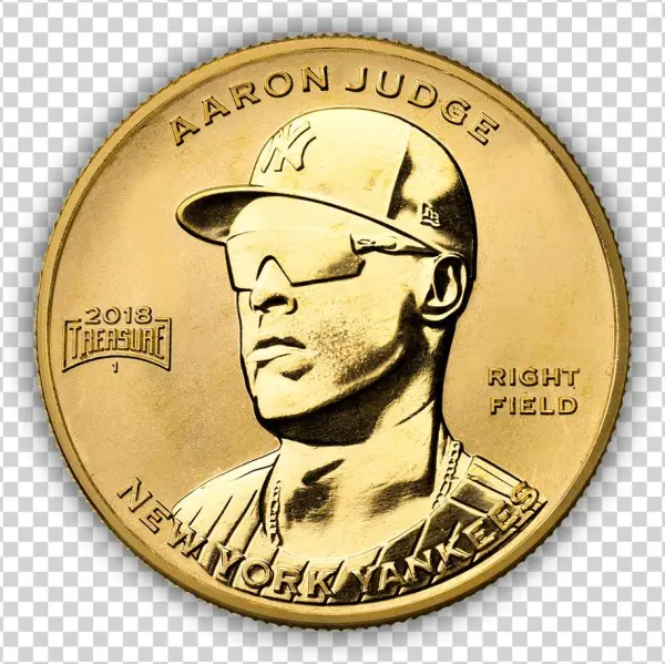 Newyorkyankees Aaronjudge Gold Shadow - Baseball