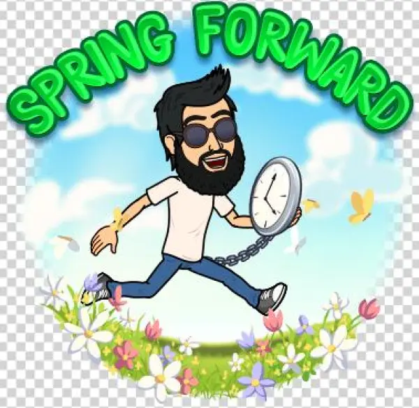 Springforward - Bitmoji Happy