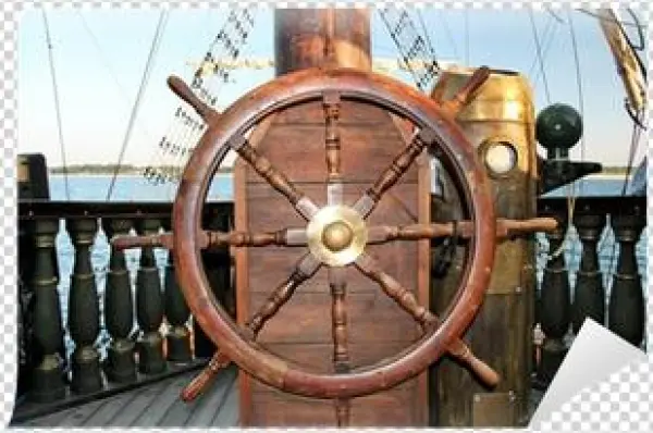 Wallmonkeys Wall Decals Wallmonkeys Old Ship Steering