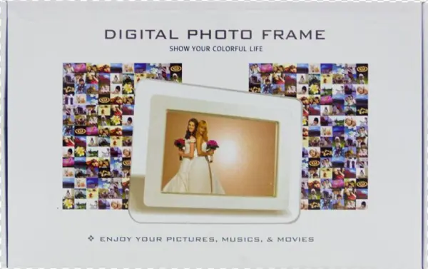 7'' Lcd Led Cadre Photo Numérique Mp3 Vidéo + Télécommande