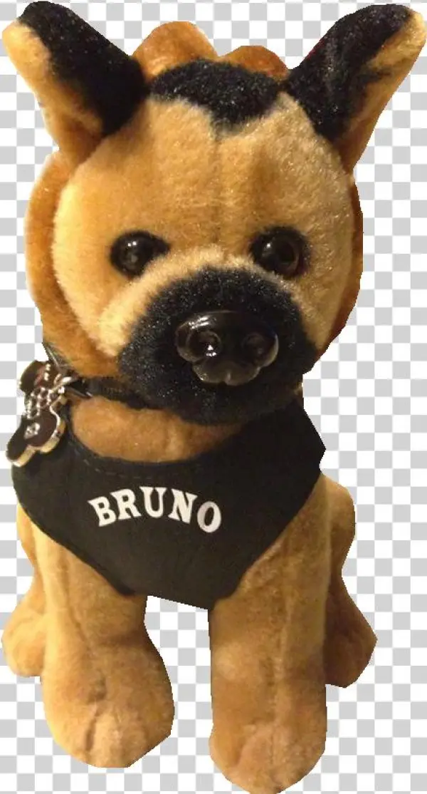 Bruno Stuffed Dog Front - Anaheim