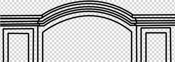 Curved - Line Art