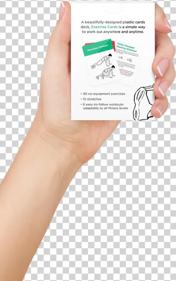 Exercise Cards For Men – Bodyweight Workout Flash Cards