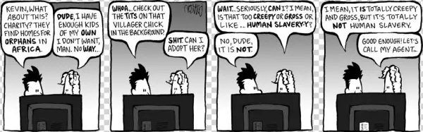 Kevin, What About This Charity They Find Homes For - Cartoon
