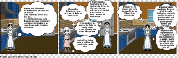 La Cocinera - Storyboard