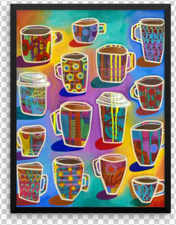 Lots Of Lattes Art Print On Paper