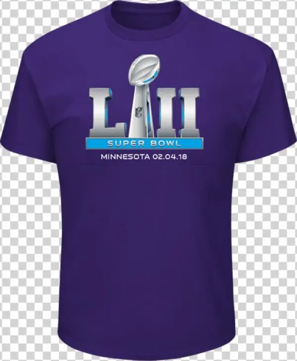 Men's Super Bowl Lii Majestic Purple Logo T-shirt - Tervis Nfl Stainless Steel Tumbler Super Bowl 52 Minneapolis