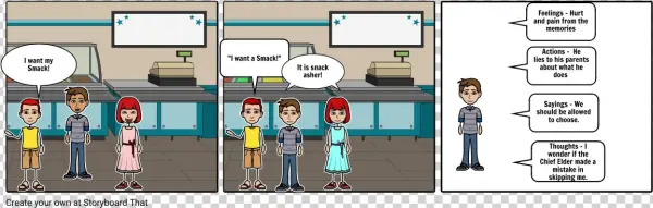 Snack Not Smack Asher - Cartoon