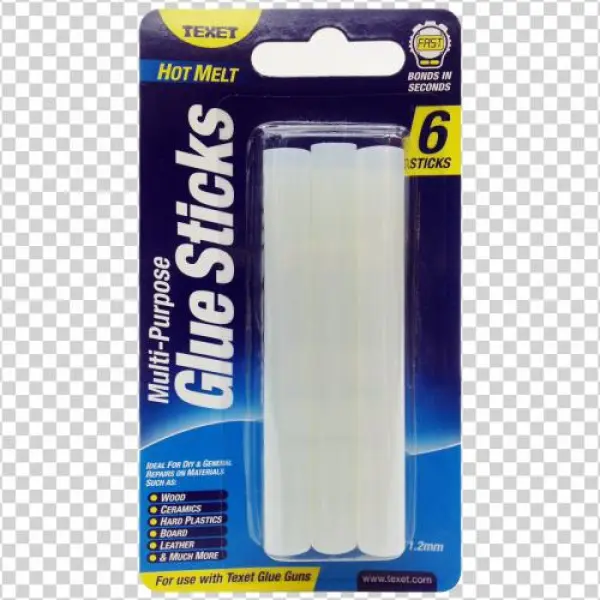 Texet Hot Melt Glue Sticks 6pk - Blade