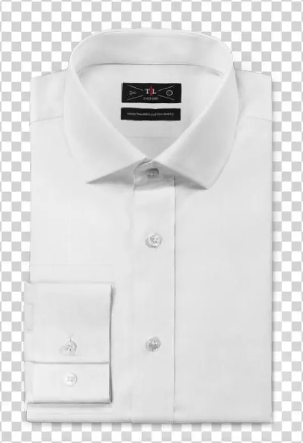 White Shirt - Custom Wedding Tuxedo - White French Cuff Linen Shirt