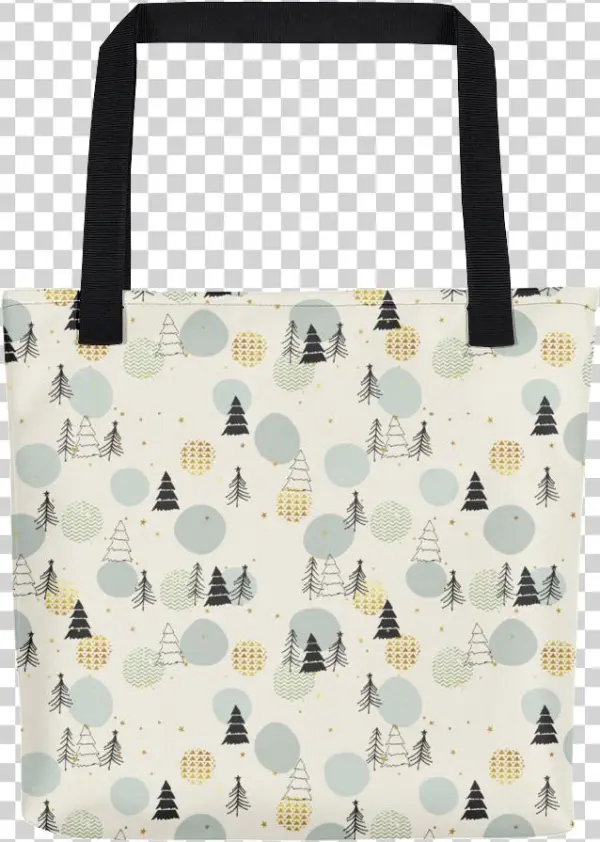 Winter Scene Tote Bag - Handgemachtes Weihnachtssymbol-muster 2 Blätter Seidenpapier