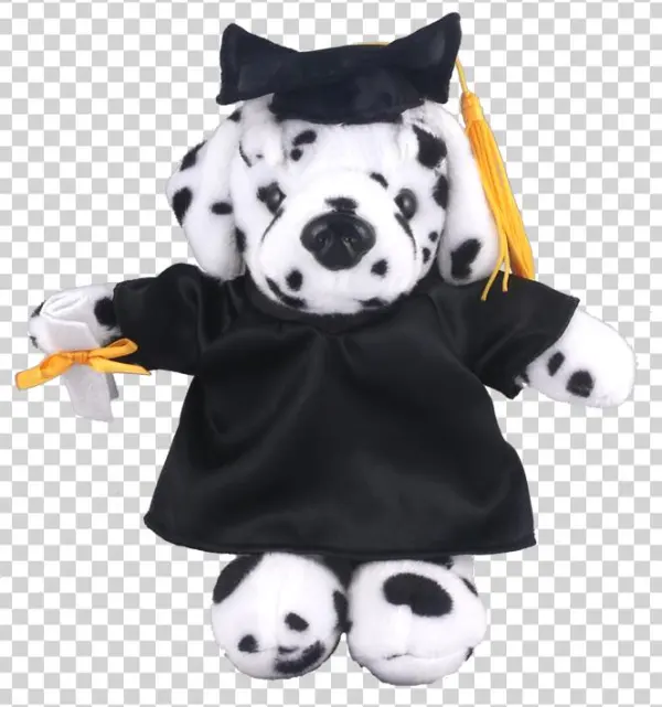 Dalmatian - Soft Plush Dalmatian In Graduation Cap & Gown Stuffed