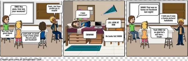 Digital Citizenship- Cyberbullying - Cartoon