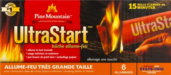 Pine Mountain Firestarters Ultrastart Firestarting