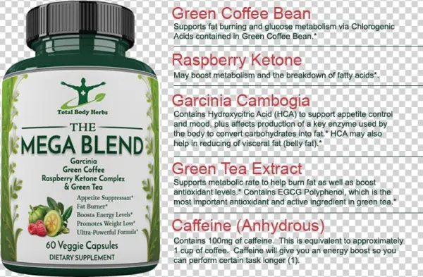 Product Description - Mega Blend - Thermogenic Fat Burner - Weight Loss Supplement