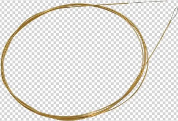 Roller-wound Brass Wound String, Loop End, - Bangle