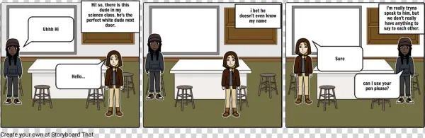 "the Perfect White Boy Next Door" - Cartoon