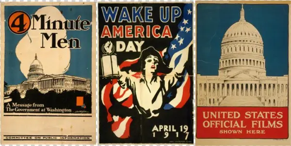 The Year That Changed The Movies - Vintage World War I Poster Of A Minuteman Holding A